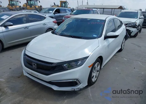 2020 Honda Civic Lx из США, поврежденный, VIN 19XFC2F68LE026737